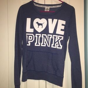 PINK crew neck sweatshirt
